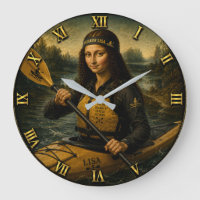 Kayaking Funny Mona Lisa Kayaker Gift