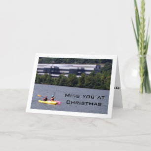 KAYAKING HUMOR AS I MISS FRIEND AT CHRISTMAS HOLIDAY CARD