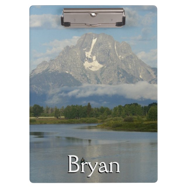 Kayaking in Grand Teton National Park Clipboard (Front)
