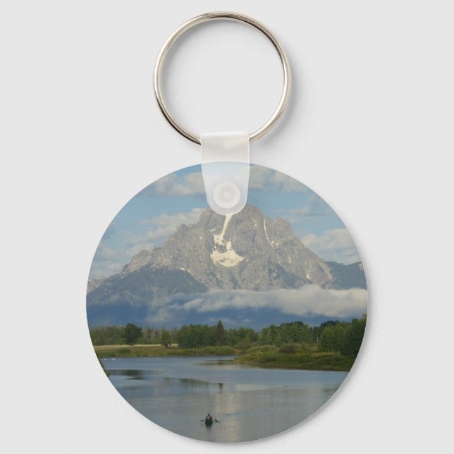 Kayaking in Grand Teton National Park Keychain (Front)