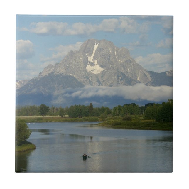 Kayaking in Grand Teton National Park Tile (Front)