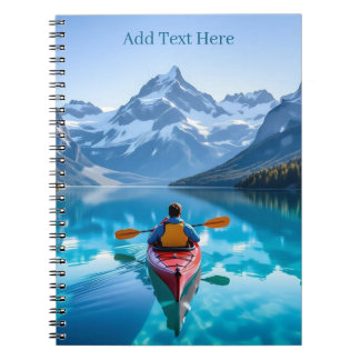  Kayaking in Mountains Personalized Notebook