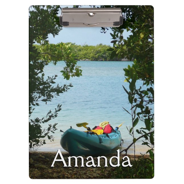 Kayaking in St. Thomas US Virgin Islands Clipboard (Front)