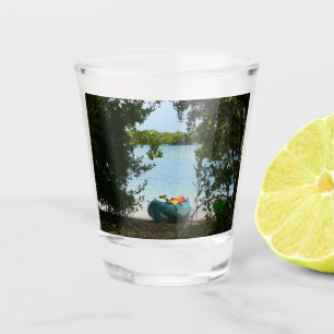 Kayaking in St. Thomas US Virgin Islands Shot Glass