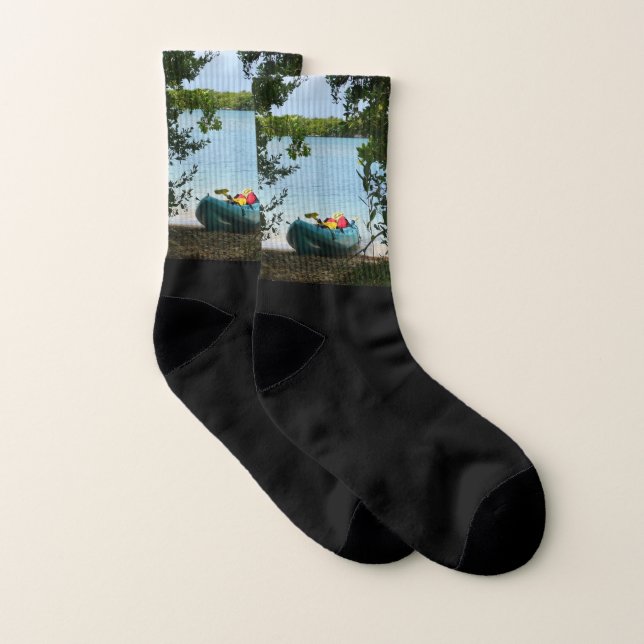 Kayaking in St. Thomas US Virgin Islands Socks (Pair)