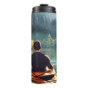 Kayaking in the Mountains Thermal Tumbler