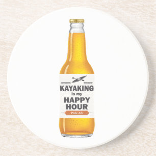 Kayaking Is My Happy Hour Coaster