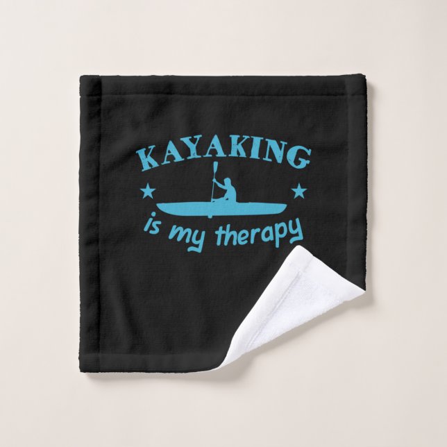Kayaking Is My Therapy Wash Cloth (Wash Cloth)