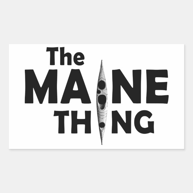 Kayaking Is The Maine Thing Sticker (Front)