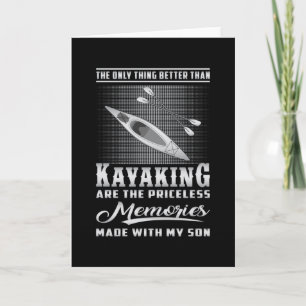 Kayaking Kayak Canoe Canoeing Paddle Funny Gift Card