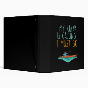 Kayaking Kayak Gift Binder
