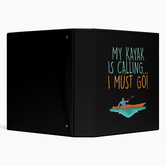 Kayaking Kayak Gift Binder (Background)