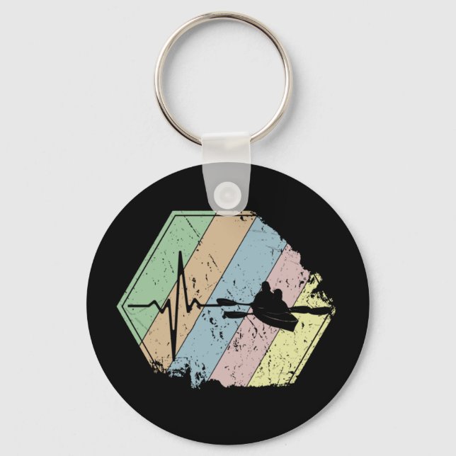 Kayaking Kayak Gift Keychain (Front)