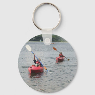 Kayaking Kids Keychain