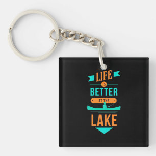 Kayaking Life Is Better At The Lake Keychain