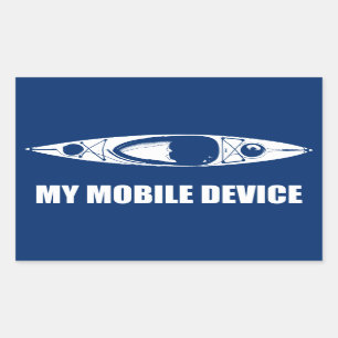 Kayaking, My Mobile Device Sticker