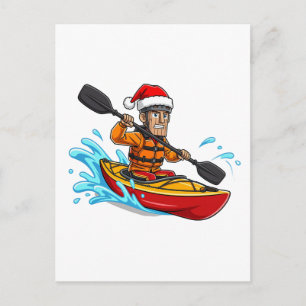 Kayaking Nutcracker Christmas 2026 Holiday Water Postcard