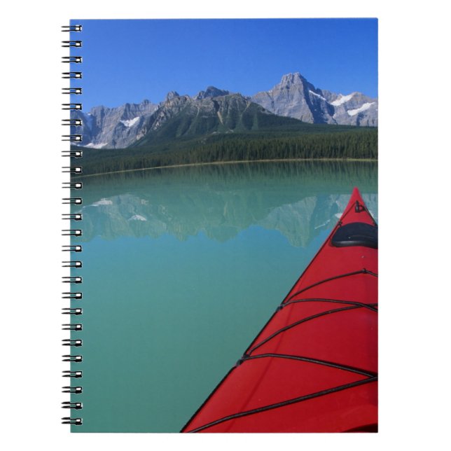 Kayaking on Waterfowl Lake below Howse Peak Notebook (Front)