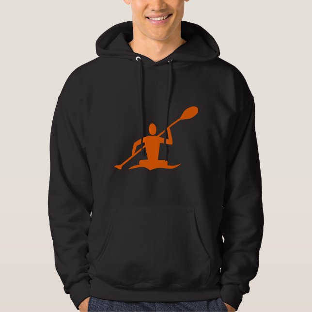 Kayaking - Orange Hoodie (Front)