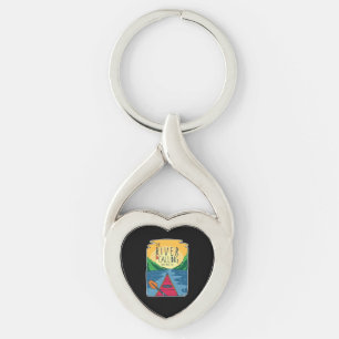 Kayaking - River Is Calling And I Must Go Keychain