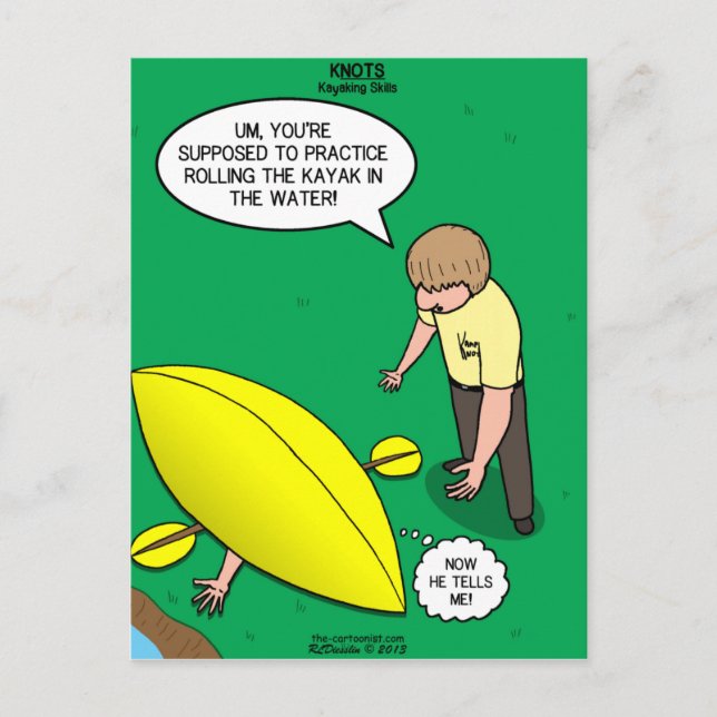 Kayaking Skills Postcard (Front)