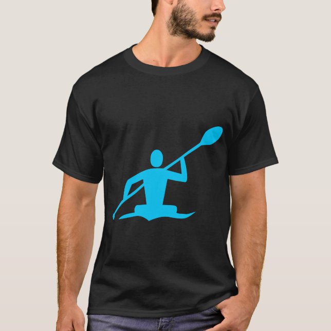 Kayaking - Sky Blue T-Shirt (Front)