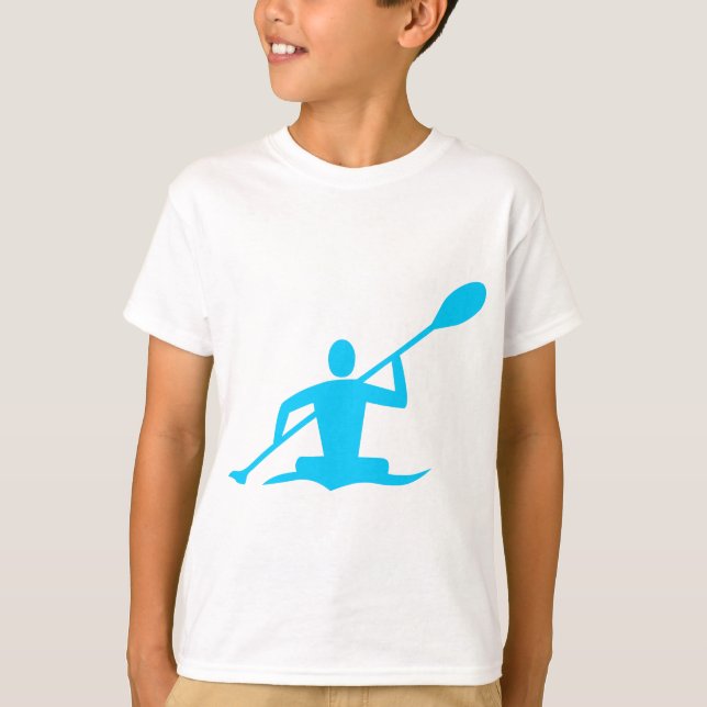 Kayaking - Sky Blue T-Shirt (Front)