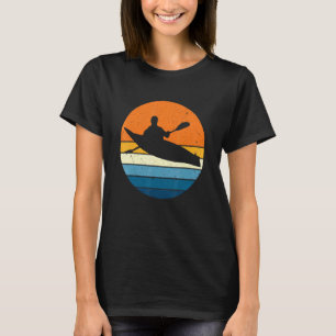 Kayaking Sports Retro Vintage Sunset Kayak T-Shirt
