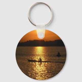 Kayaking Sunset Keychain