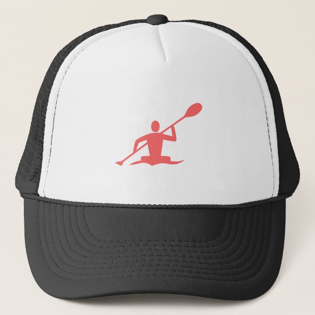 Kayaking - Tropical Pink Trucker Hat (Front)