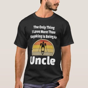 Kayaking Uncle Kayak Retro Kayaker Retro Sunset T-Shirt
