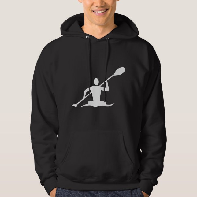 Kayaking - White Hoodie (Front)