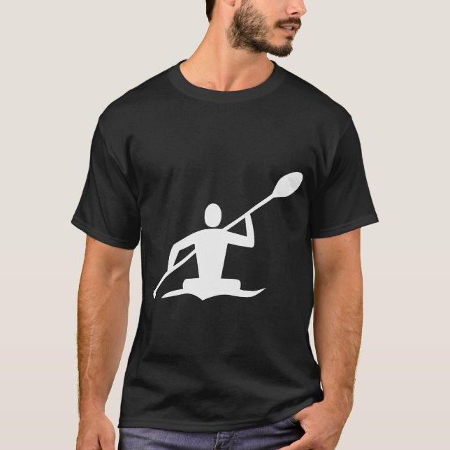 Kayaking - White T-Shirt (Front)