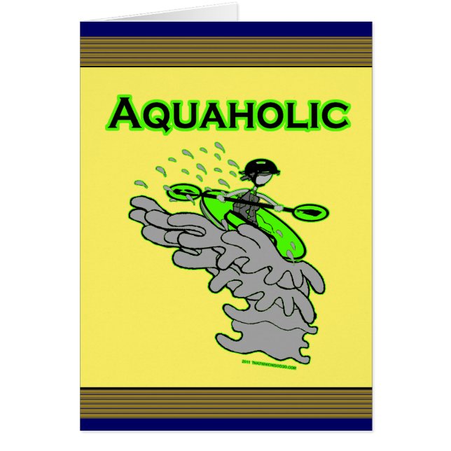 Kayaking Whitewater Silhouette (Front)