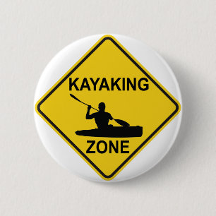 Kayaking Zone 2 Inch Round Button