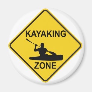Kayaking Zone Magnet