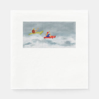 Kayaks Art Napkin
