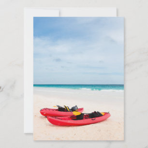 Kayaks at beach
