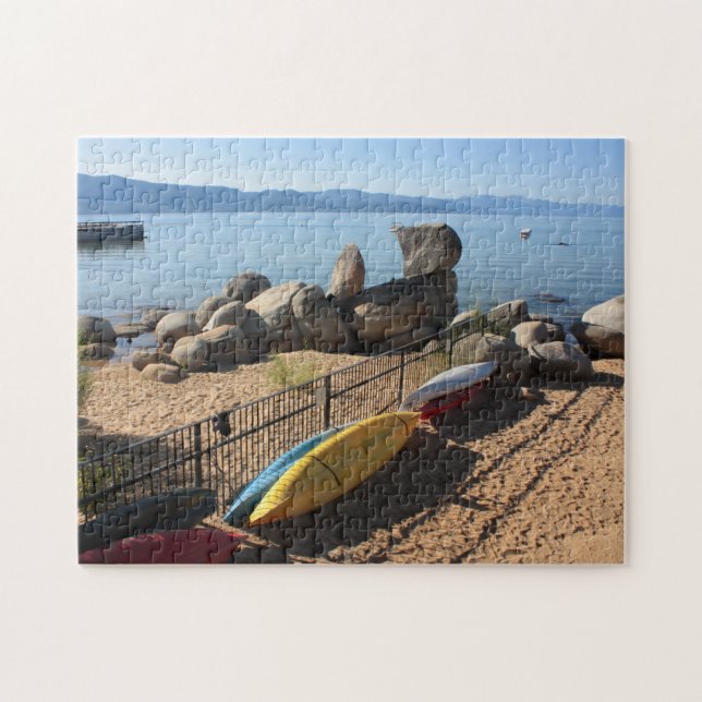 Kayaks by Lake Tahoe Puzzle (Horizontal)