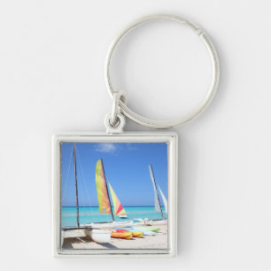 Kayaks, Catamarans And Kayaks Cuban Beach Keychain