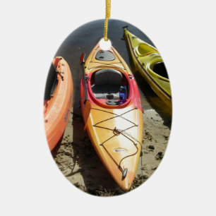 Kayaks Ceramic Ornament