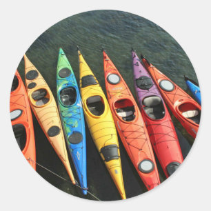 Kayaks! Classic Round Sticker