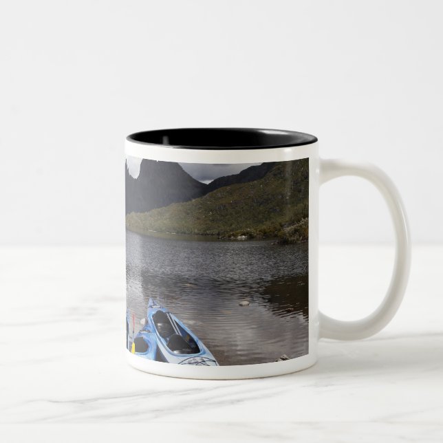 Kayaks, Cradle Mountain and Dove Lake, Cradle Two-Tone Coffee Mug (Right)