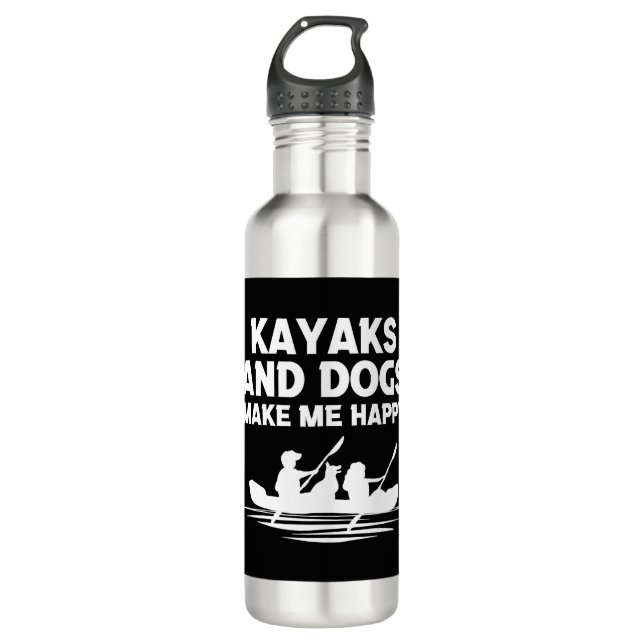 Kayaks Dogs 710 Ml Water Bottle (Front)