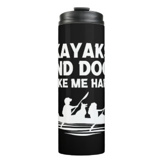 Kayaks Dogs Thermal Tumbler