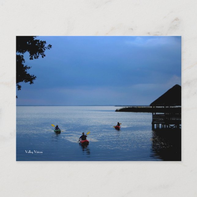 Kayaks on the Sound Postcard (Front)