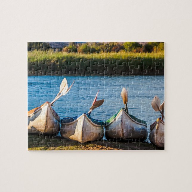 Kayaks sur le puzzle River Bank (Horizontal)