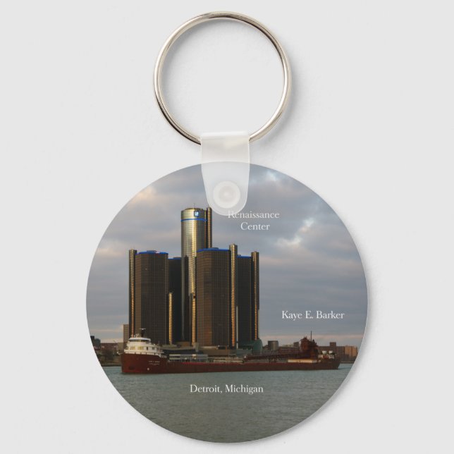 Kaye E. Barker Detroit key chain (Front)