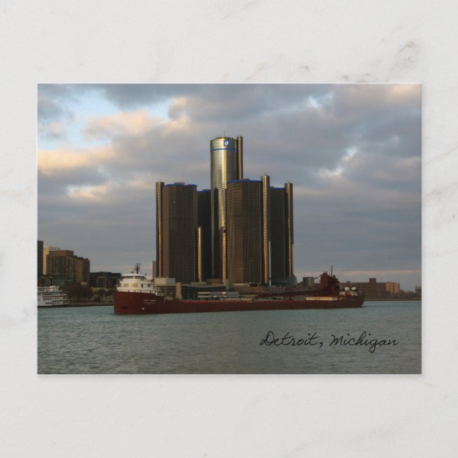 Kaye E. Barker Detroit post card (Front)