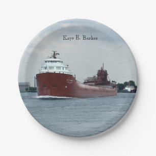 Kaye E. Barker paper plate